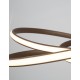 Triac Dimmable Sandy Coffee Aluminium & Acrylic LED 43 Watt 230 Volt 3013Lm 3000K IP20 D: 52 H1: 50 H2: 120 cm Adjustable Heigh