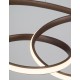 Triac Dimmable Sandy Coffee Aluminium & Acrylic LED 43 Watt 230 Volt 3013Lm 3000K IP20 D: 52 H1: 50 H2: 120 cm Adjustable Heigh