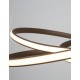 Triac Dimmable Sandy Coffee Aluminium & Acrylic LED 43 Watt 230 Volt 3013Lm 3000K IP20 D: 52 H1: 50 H2: 120 cm Adjustable Heigh