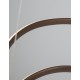 Triac Dimmable Sandy Coffee Aluminium & Acrylic LED 43 Watt 230 Volt 3013Lm 3000K IP20 D: 52 H1: 50 H2: 120 cm Adjustable Heigh