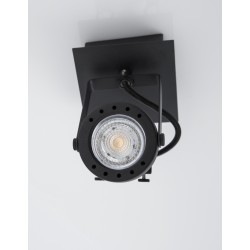 Sandy Black Metal LED GU10 1x10 230 Volt IP20 Bulb Excluded L: 10 H: 16 cm 