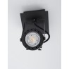 Sandy Black Metal LED GU10 1x10 230 Volt IP20 Bulb Excluded L: 10 H: 16 cm