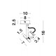 Sandy Black Metal LED GU10 1x10 230 Volt IP20 Bulb Excluded L: 10 H: 16 cm 