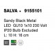 Sandy Black Metal LED GU10 1x10 230 Volt IP20 Bulb Excluded L: 10 H: 16 cm 