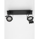 Sandy Black Metal LED GU10 2x10 Watt 230 Volt IP20 Bulb Excluded L: 31.5 W: 7 H: 16 cm 