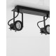 Sandy Black Metal LED GU10 2x10 Watt 230 Volt IP20 Bulb Excluded L: 31.5 W: 7 H: 16 cm 