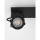 Sandy Black Metal LED GU10 2x10 Watt 230 Volt IP20 Bulb Excluded L: 31.5 W: 7 H: 16 cm 