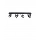 Sandy Black Metal LED GU10 4x10 Watt 230 Volt IP20 Bulb Excluded L: 71 W: 19 H: 16 cm 