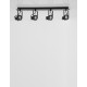 Sandy Black Metal LED GU10 4x10 Watt 230 Volt IP20 Bulb Excluded L: 71 W: 19 H: 16 cm 