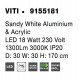 Sandy White Aluminium & Acrylic LED 18 Watt 230 Volt 1300Lm 3000K IP20 Cable Length: 180 cm D: 30 W: 30 H: 170 cm 
