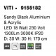 Sandy Black Aluminium & Acrylic LED 18 Watt 230 Volt 1300Lm 3000K IP20 Cable Length: 180 cm D: 30 W: 30 H: 170 cm 