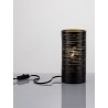 Black Outside Gold Metal Inside LED E14 1x5 Watt 230 Volt IP20 Bulb Excluded Cable Length: 160 cm D: 10 H: 20.5 cm