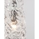 Brass Gold Metal & Clear Structured Glass LED G9 1x5 Watt 230 Volt IP20 Bulb Excluded D: 8 H1: 29 H2: 180 cm Adjustable Height 