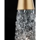Brass Gold Metal & Clear Structured Glass LED G9 1x5 Watt 230 Volt IP20 Bulb Excluded D: 8 H1: 29 H2: 180 cm Adjustable Height 