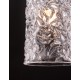 Brass Gold Metal & Clear Structured Glass LED G9 1x5 Watt 230 Volt IP20 Bulb Excluded D: 8 H1: 29 H2: 180 cm Adjustable Height 