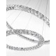 Chrome Aluminium K9 Crystal LED 60 Watt 230 Volt 3600Lm 3500K IP20 D: 70 H: 120 cm Adjustable Height & Rotating 