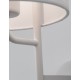 White Fabric Shade & White Aluminium Adjustable - Switch On/Off LED Samsung 3 Watt 210Lm 3000K LED E27 1x12 Watt 230 Volt IP20 B