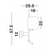 White Fabric Shade & White Aluminium Adjustable - Switch On/Off LED Samsung 3 Watt 210Lm 3000K LED E27 1x12 Watt 230 Volt IP20 B