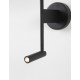 Black Fabric Shade & Black Aluminium Adjustable - Switch On/Off LED Samsung 3 Watt 210Lm 3000K LED E27 1x12 Watt 230 Volt IP20 B