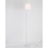 White Fabric Shade & White Aluminium Switch On/Off LED E27 1x12 Watt 230 Volt IP20 Bulb Excluded Cable Length: 192 cm D: 20 H1: 