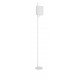 White Fabric Shade & White Aluminium Switch On/Off LED E27 1x12 Watt 230 Volt IP20 Bulb Excluded Cable Length: 192 cm D: 20 H1: 
