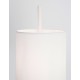 White Fabric Shade & White Aluminium Switch On/Off LED E27 1x12 Watt 230 Volt IP20 Bulb Excluded Cable Length: 192 cm D: 20 H1: 