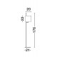White Fabric Shade & White Aluminium Switch On/Off LED E27 1x12 Watt 230 Volt IP20 Bulb Excluded Cable Length: 192 cm D: 20 H1: 