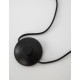 Black Fabric Shade & Black Aluminium Switch On/Off LED E27 1x12 Watt 230 Volt IP20 Bulb Excluded Cable Length: 192 cm D: 20 H1: 
