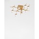 Triac Dimmable Gold Metal & Acrylic LED 25 Watt 230 Volt 1644Lm 3000K IP20 L: 61 W: 52 H: 14 cm 