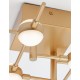Triac Dimmable Gold Metal & Acrylic LED 25 Watt 230 Volt 1644Lm 3000K IP20 L: 61 W: 52 H: 14 cm 