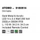 Triac Dimmable Gold Metal & Acrylic LED 39 Watt 230 Volt 2096Lm 3000K IP20 Included Remote Control L: 110 W: 34.5 H: 120 cm Ad