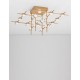Ceiling Lamp Gold Metal & Acrylic Dim LED43.2W 3024lm 3000K L75 W68 H35,5 