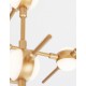 Ceiling Lamp Gold Metal & Acrylic Dim LED43.2W 3024lm 3000K L75 W68 H35,5 