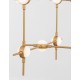 Triac Dimmable Gold Metal & Acrylic LED 84 Watt 230 Volt 3805Lm 3000K IP20 Included Remote Control L: 106 W: 58.5 H: 150 cm Ad