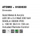 Triac Dimmable Gold Metal & Acrylic LED 84 Watt 230 Volt 3805Lm 3000K IP20 Included Remote Control L: 106 W: 58.5 H: 150 cm Ad
