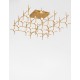 Triac Dimmable Gold Metal & Acrylic LED 100 Watt 230 Volt 3898Lm 3000K IP20 Included Remote Control L: 75 W: 69 H: 40.5 cm 