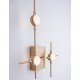 Gold Metal & Acrylic LED 9 Watt 230 Volt 605Lm 3000K IP20 L: 31 W: 3.5 H: 40 cm 