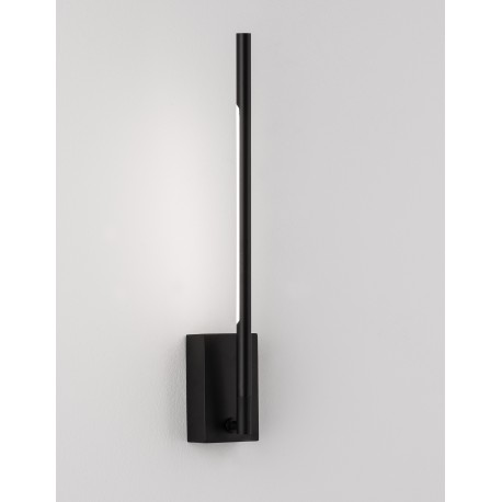 Black Metal & Acrylic LED 6 Watt 230 Volt 426Lm 3000K IP20 L: 6 W: 12 H: 37 cm Rotating & Adjustable 