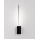 Black Metal & Acrylic LED 6 Watt 230 Volt 426Lm 3000K IP20 L: 6 W: 12 H: 37 cm Rotating & Adjustable 