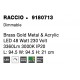 Triac Dimmable Brass Gold Metal & Acrylic LED 59 Watt 230 Volt 4195Lm 3000K IP20 L: 94.5 W: 94.5 H: 21 cm Rotating & Adjustable 