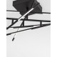 Triac Dimmable Black Metal & Acrylic LED 59 Watt 230 Volt 4195Lm 3000K IP20 L: 94.5 W: 94.5 H: 21 cm Rotating & Adjustable 