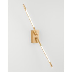 Brass Gold Metal & Acrylic LED 11 Watt 230 Volt 532Lm 3000K IP20 L: 74 W: 12 H: 14 cm Rotating & Adjustable 