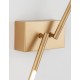 Brass Gold Metal & Acrylic LED 11 Watt 230 Volt 532Lm 3000K IP20 L: 74 W: 12 H: 14 cm Rotating & Adjustable 