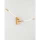 Brass Gold Metal & Acrylic LED 11 Watt 230 Volt 532Lm 3000K IP20 L: 74 W: 12 H: 14 cm Rotating & Adjustable 