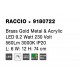 Brass Gold Metal & Acrylic LED 11 Watt 230 Volt 532Lm 3000K IP20 L: 74 W: 12 H: 14 cm Rotating & Adjustable 