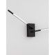 BlackMetal & Acrylic LED 11 Watt 230 Volt 532Lm 3000K IP20 L: 74 W: 12 H: 14 cm Rotating & Adjustable 