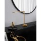 Brass Gold Metal & Acrylic LED 5 Watt 230 Volt 377Lm 3000K IP20 L: 36.5 W: 12 H: 40 cm Rotating & Adjustable 