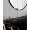 Brass Gold Metal & Acrylic LED 5 Watt 230 Volt 377Lm 3000K IP20 L: 36.5 W: 12 H: 40 cm Rotating & Adjustable