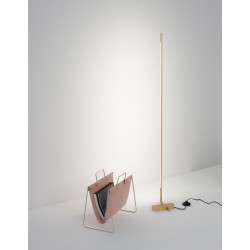 Brass Gold Metal & Acrylic LED 21 Watt 230 Volt 1557Lm 3000K IP20 L: 18 H: 140 cm Rotating & Adjustable 