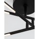 Triac Dimmable Black Metal & Acrylic LED 32 Watt 230 Volt 2304Lm 3000K IP20 L: 84 W: 77 H: 25.5 cm Rotating & Adjustable 